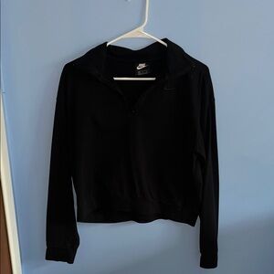 Nike Women's Black Quarter-Zip Sweatshirt